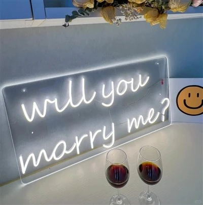 Clear Acrylic Neon Sign